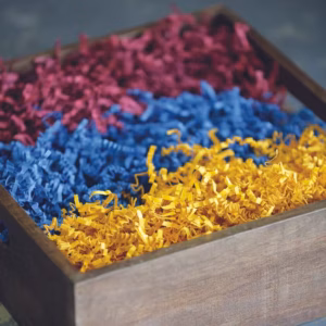 SizzlePak Shredded paper – Burgundy (1KG) | www.artisangoods.co.uk