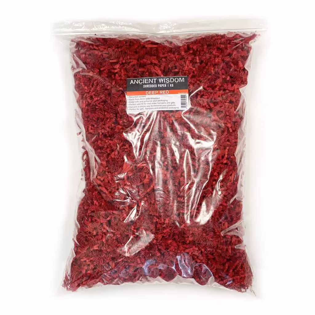 SizzlePak Shredded paper – Deep Red (1KG) | www.artisangoods.co.uk 3