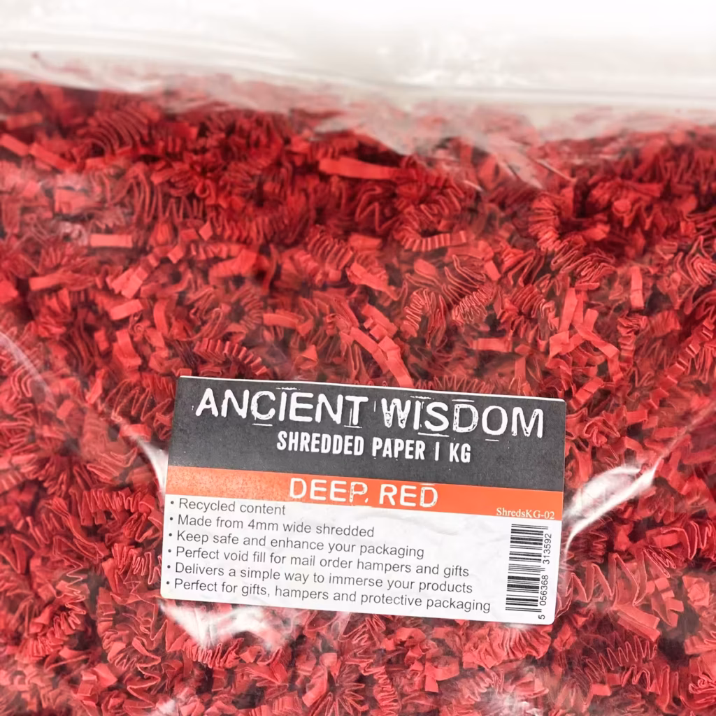 SizzlePak Shredded paper – Deep Red (1KG) | www.artisangoods.co.uk 2