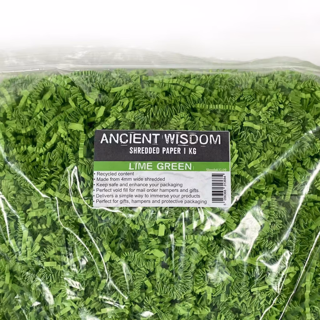 SizzlePak Shredded paper – Lime Green (1KG) | www.artisangoods.co.uk 4