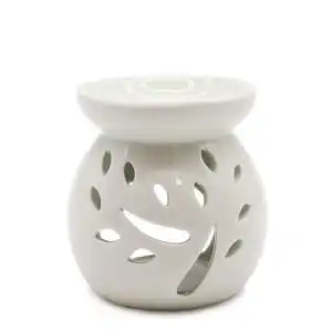 Sm Classic White Oil Burner – Tree Cut-out | www.artisangoods.co.uk 1