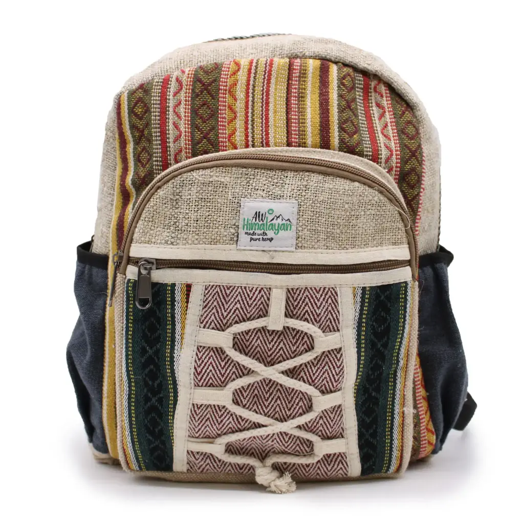 Small Backpack – Rope & Pockets Style | www.artisangoods.co.uk