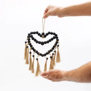 Small Bead Heart Mobil 27x20cm | www.artisangoods.co.uk 3