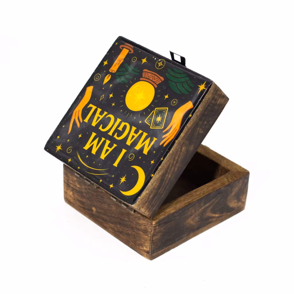 Small Enamelled Box  – I am Magical | www.artisangoods.co.uk 3