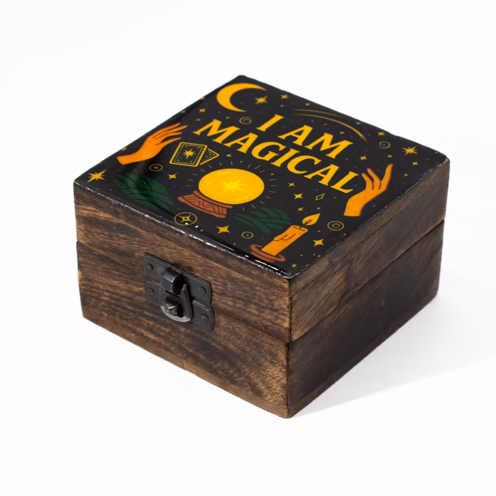 Small Enamelled Box  – I am Magical | www.artisangoods.co.uk 2