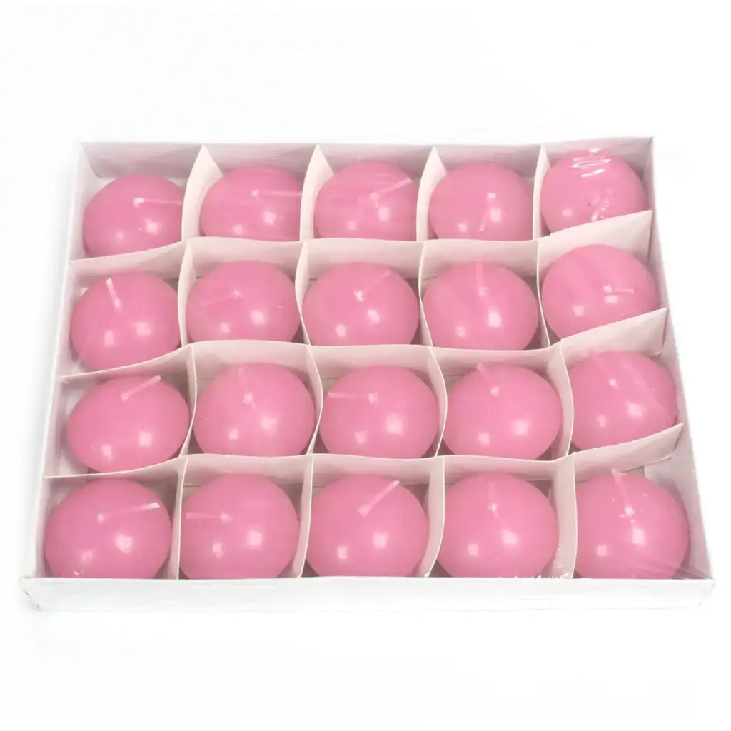 Small Floating Candle – Pink | www.artisangoods.co.uk 2
