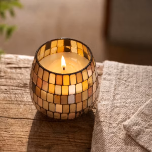 Small Glass Jar Candles – Amber Mosaic | www.artisangoods.co.uk 6