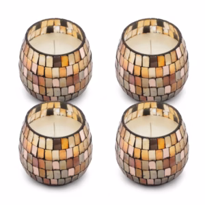 Small Glass Jar Candles – Amber Mosaic | www.artisangoods.co.uk 5