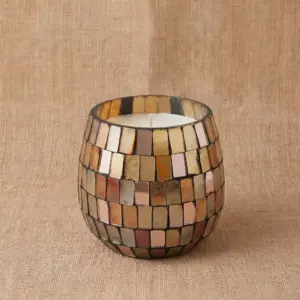 Small Glass Jar Candles – Amber Mosaic | www.artisangoods.co.uk 4