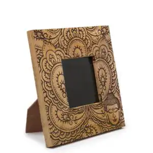 Small Mango Wood Picture Framel (for 10x15cm) 20x20x2cm – Buddha – Black | www.artisangoods.co.uk