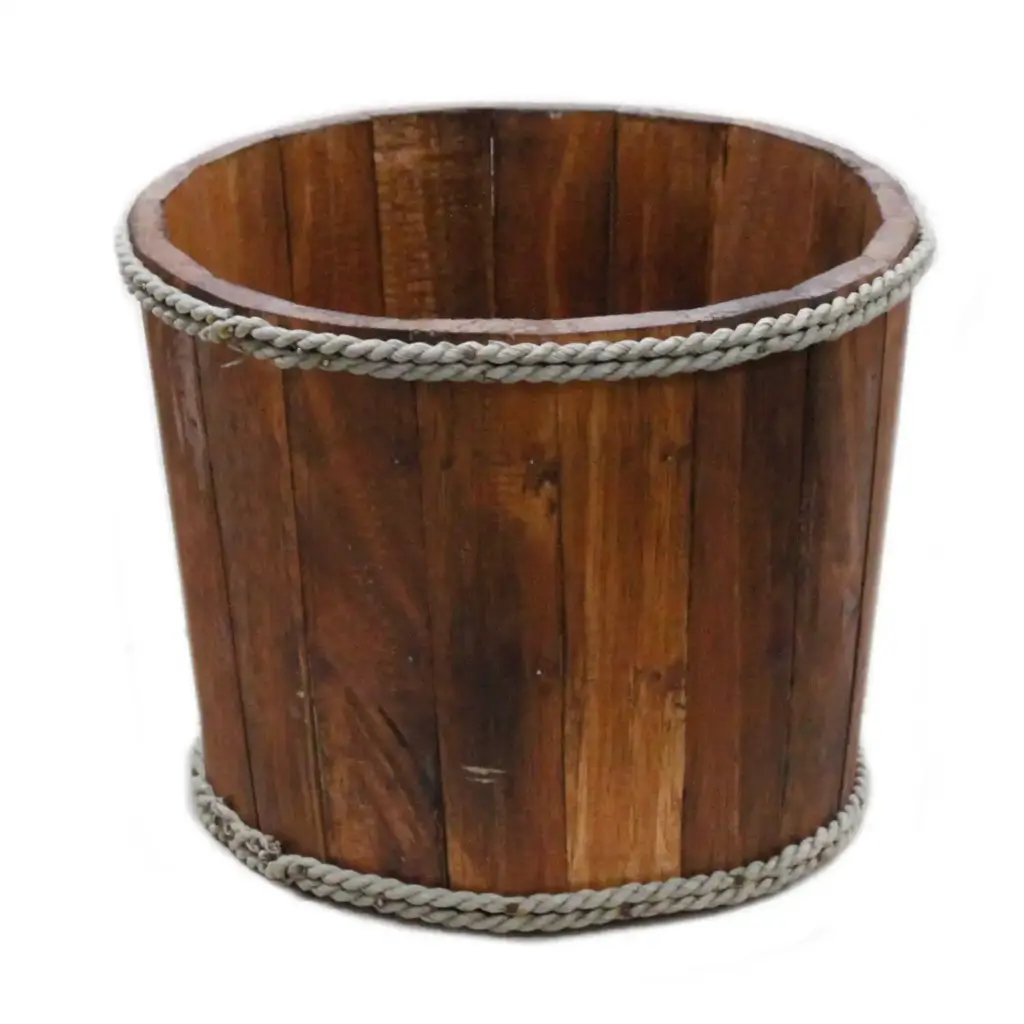 Small Nautical Display Tub – Brown 21x29cm | www.artisangoods.co.uk