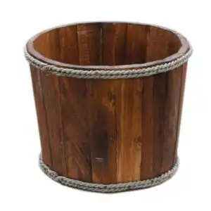 Small Nautical Display Tub – Brown 21x29cm | www.artisangoods.co.uk 1