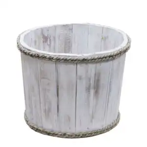 Small Nautical Display Tub – Whitewash 21x29cm | www.artisangoods.co.uk 1