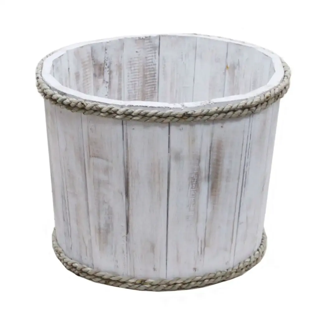 Small Nautical Display Tub – Whitewash 21x29cm | www.artisangoods.co.uk 5