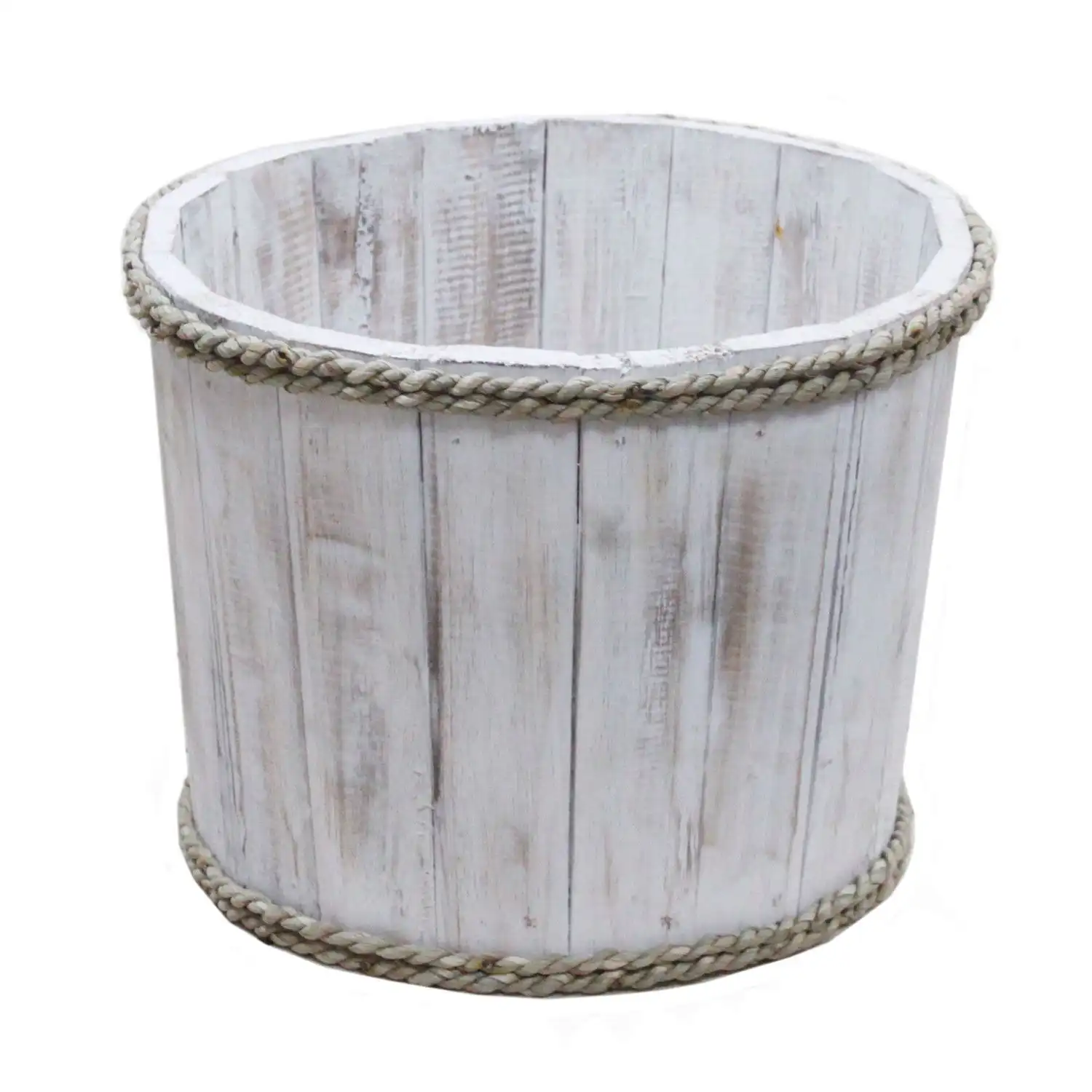 Small Nautical Display Tub – Whitewash 21x29cm | www.artisangoods.co.uk 6 Small Nautical Display Tub – Whitewash 21x29cm | www.artisangoods.co.uk 5