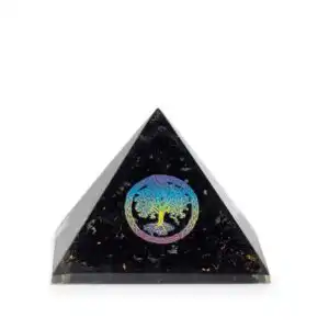 Small Organite Pryamids 5.5×4.5cm – Tree of Life – Black Tormaline Chips | www.artisangoods.co.uk 1