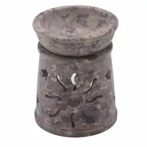 Small Soapstone Oil Burner 8cm – Sun & Stars | www.artisangoods.co.uk 1
