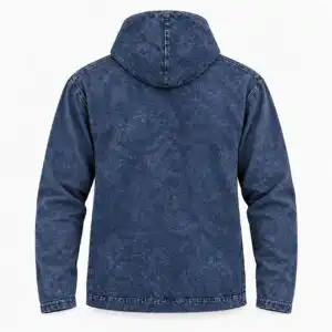 Small Stone Washed Hoody Shirt Kangaroo Pocket - Dusty Lavender