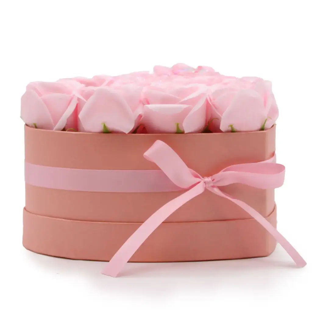 Soap Flower Gift Bouquet – 13 Pink Roses – Heart | www.artisangoods.co.uk 11