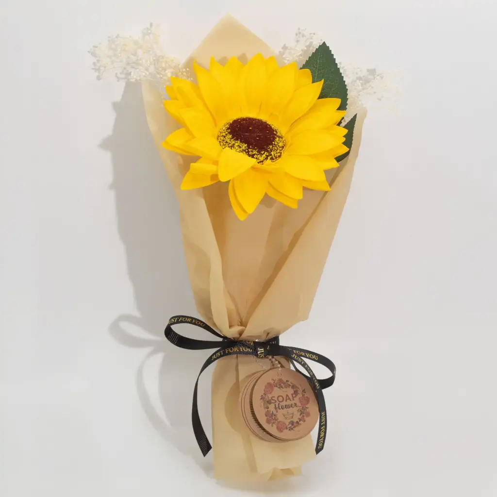Soap Flower – Single Sunflower | www.artisangoods.co.uk 2 Soap Flower – Single Sunflower | www.artisangoods.co.uk 2