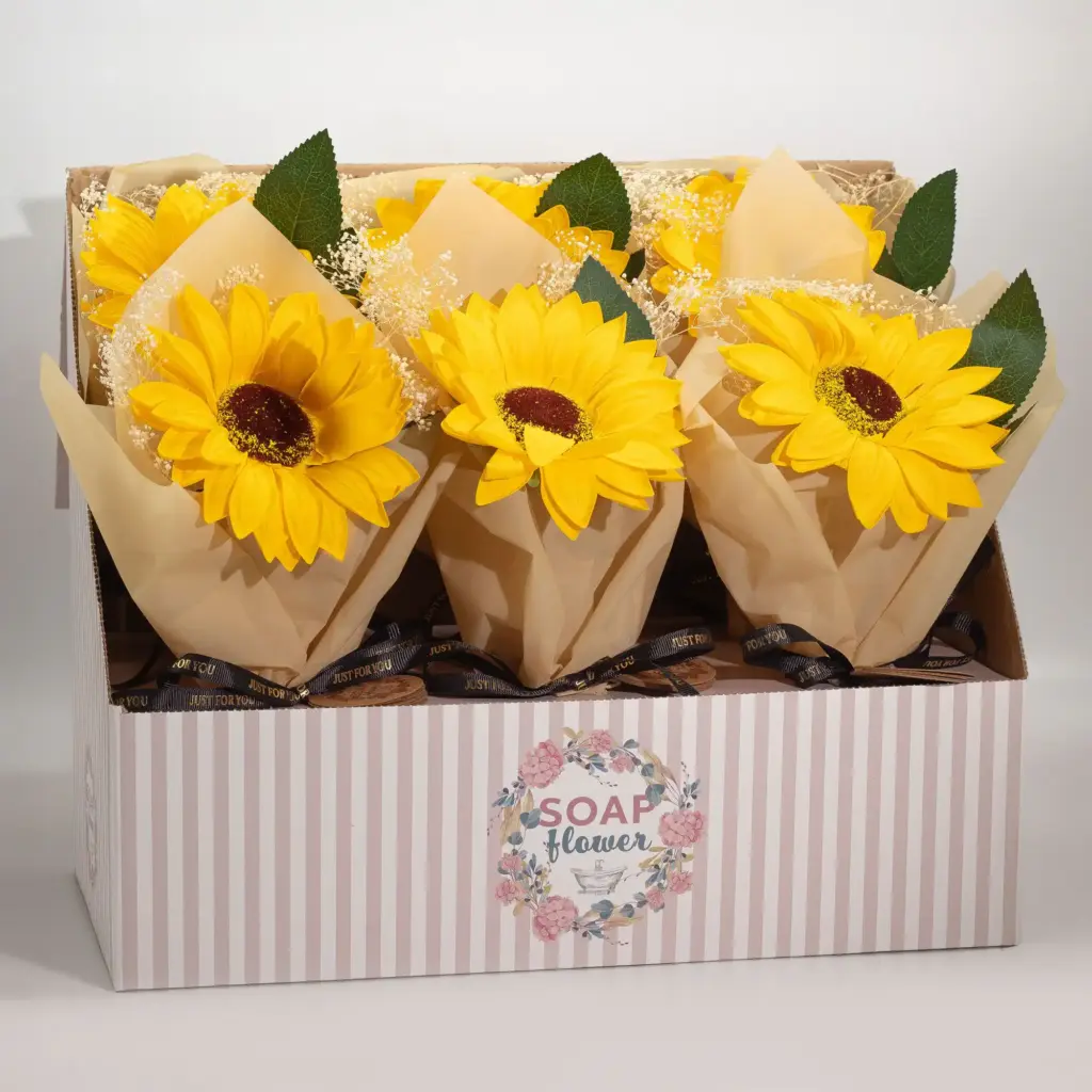 Soap Flower – Single Sunflower | www.artisangoods.co.uk
