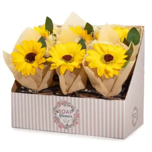 Soap Flower – Single Sunflower | www.artisangoods.co.uk 3