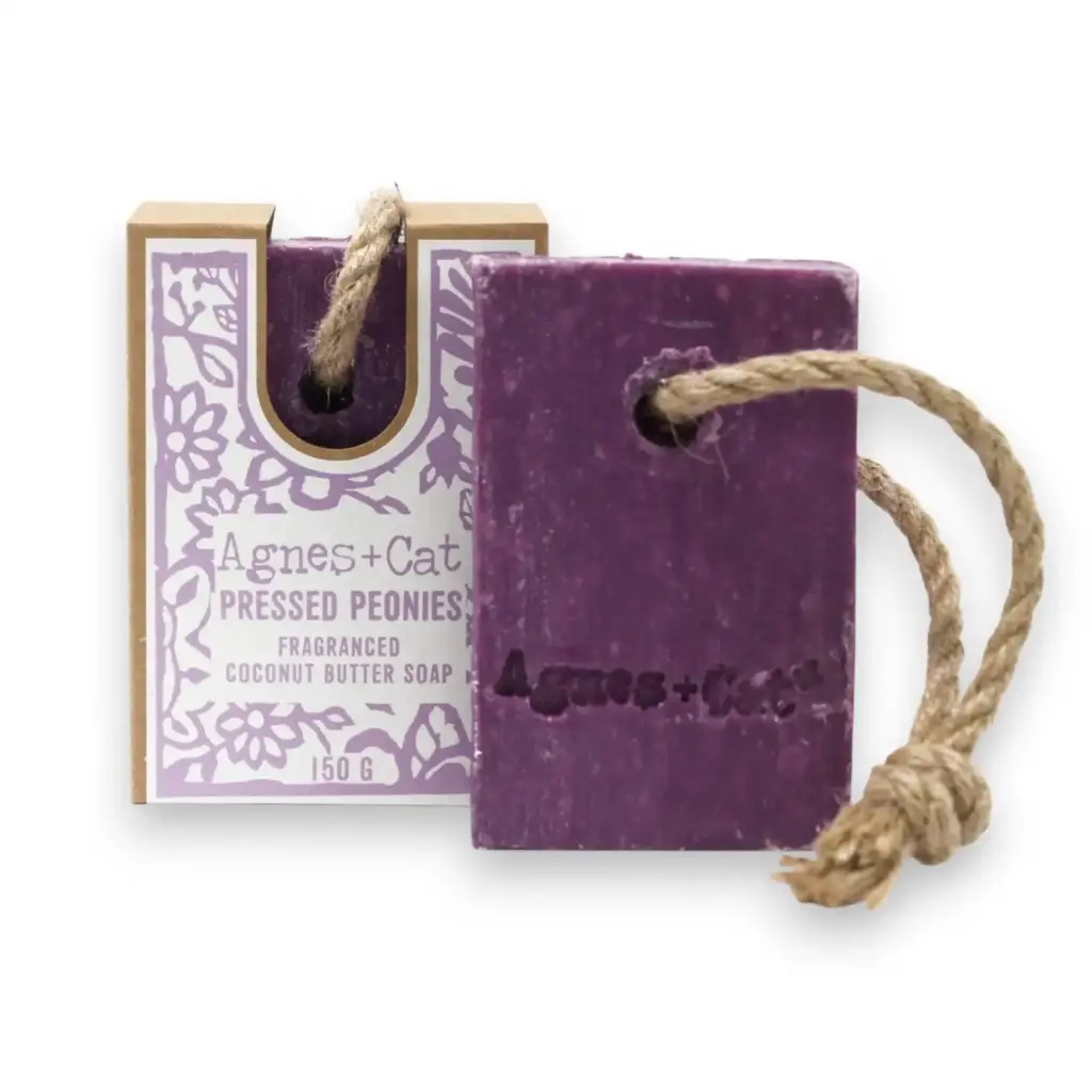 Soap On A Rope – Pressed Peonies | www.artisangoods.co.uk 2
