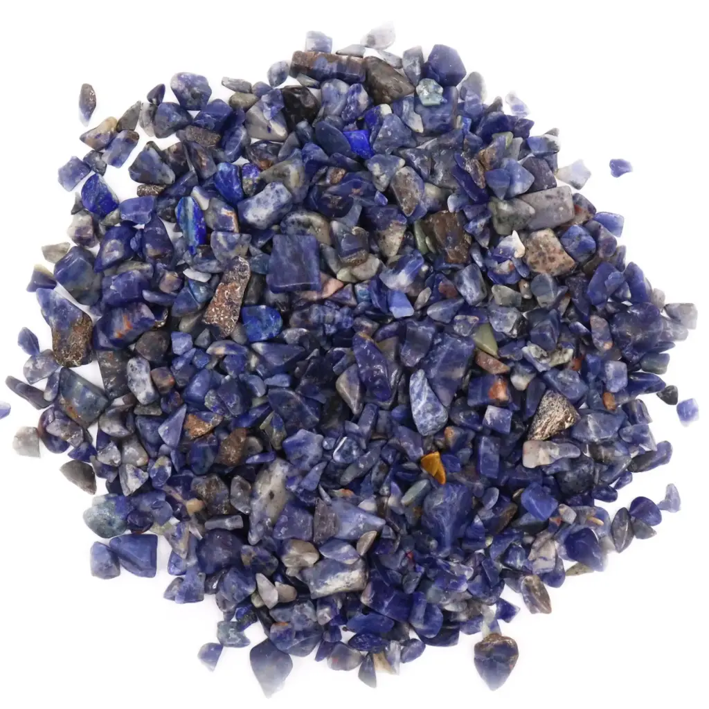 Sodalite Chips Gemstone Chips Bulk – 1KG | www.artisangoods.co.uk
