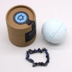 Sodalite Gem Bracelet Bath Bomb | www.artisangoods.co.uk 3