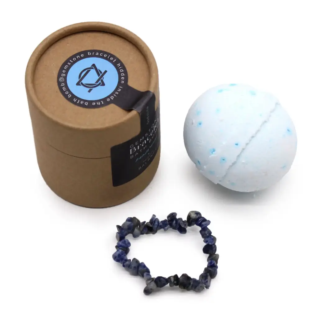 Sodalite Gem Bracelet Bath Bomb | www.artisangoods.co.uk