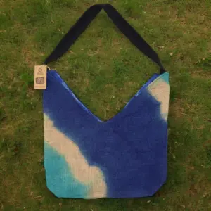 Soft Blend Shoulder Tote – Denim Blue | www.artisangoods.co.uk 4