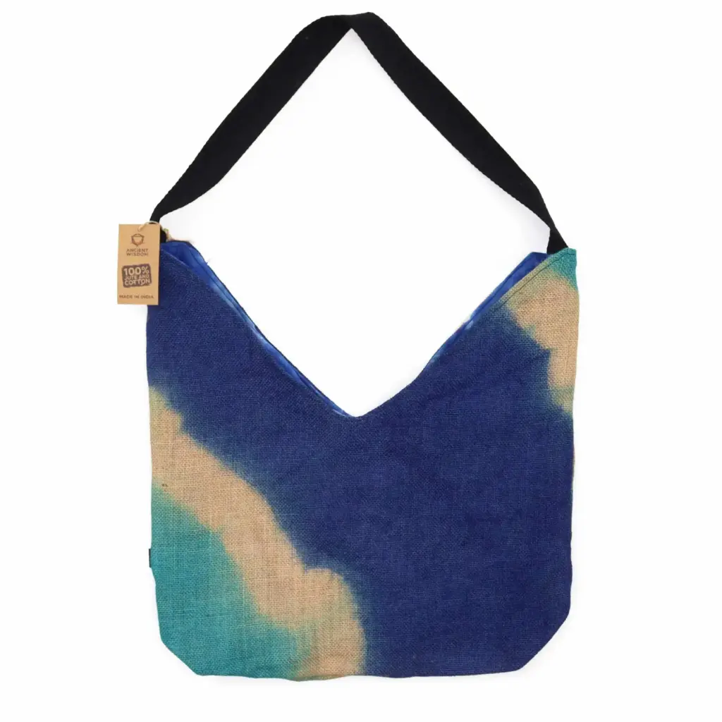 Soft Blend Shoulder Tote – Denim Blue | www.artisangoods.co.uk 2