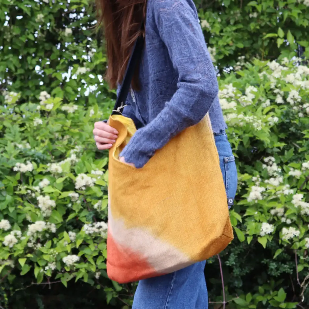 Soft Blend Shoulder Tote -Tumeric | www.artisangoods.co.uk 6