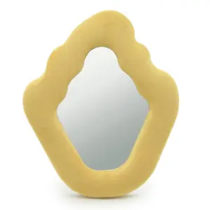 Soft Squiggly Mirror - Flame - Marigold (23x27.5x2.3cm)