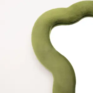 Soft Squiggly Mirror - Large Cloud - Moss Green (33.4x23.5x2.3cm)