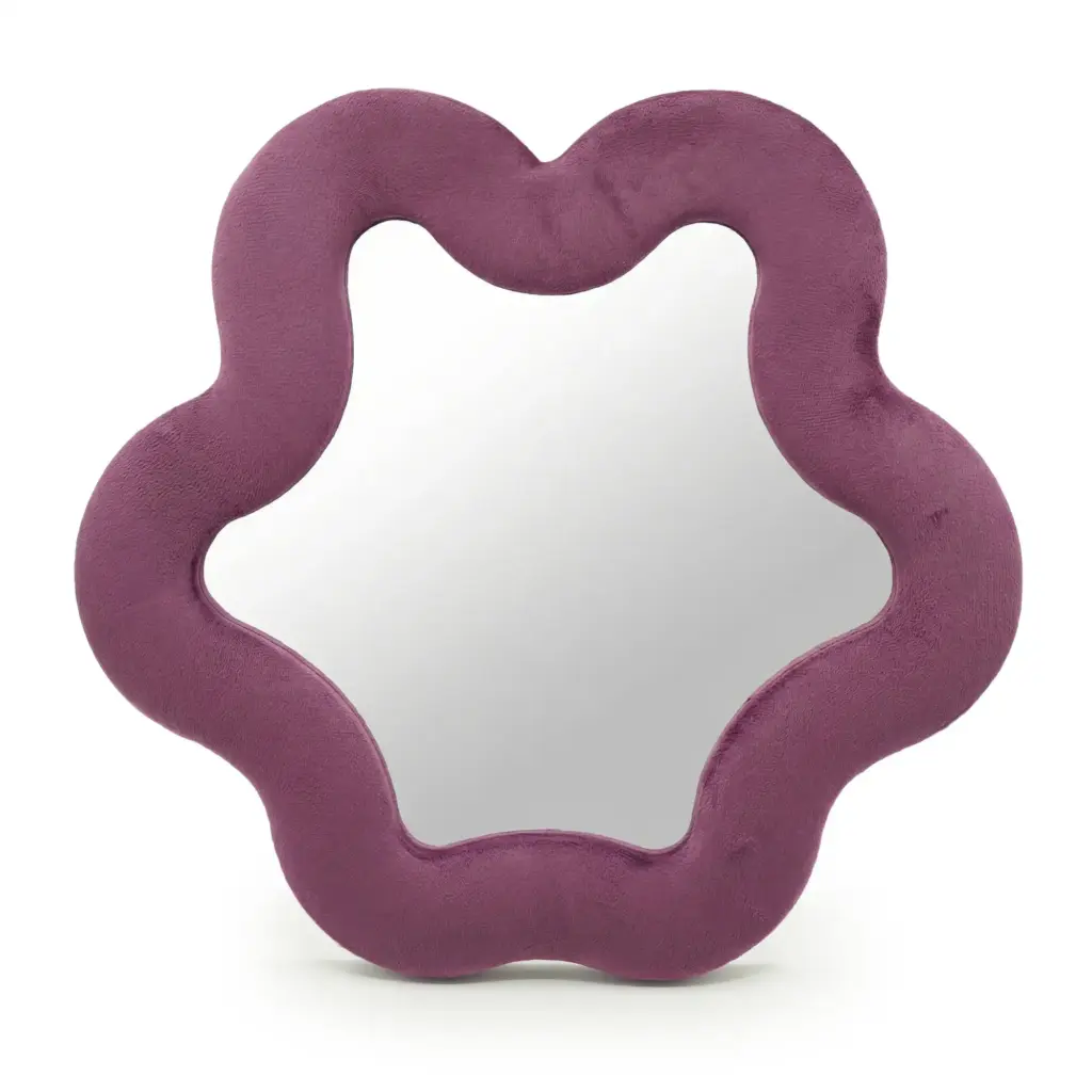 Soft Squiggly Mirror - Star - Mauve (33x31x2.3cm)
