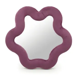 Soft Squiggly Mirror - Star - Mauve (33x31x2.3cm)