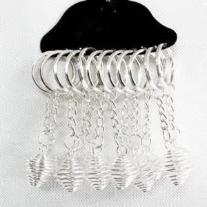 Spiral Cage Key-rings ( pack of 12) | www.artisangoods.co.uk 3