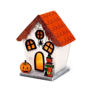 Spooky Spider Pumpkin House Halloween LED Decoration | www.artisangoods.co.uk 5