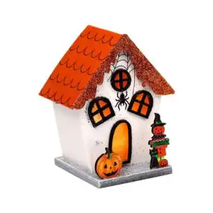 Spooky Spider Pumpkin House Halloween LED Decoration | www.artisangoods.co.uk 1