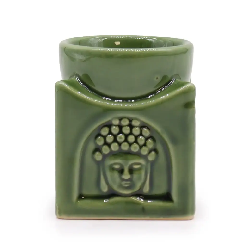 Square Buddha Burner – Dark Jade | www.artisangoods.co.uk