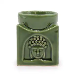 Square Buddha Burner – Dark Jade | www.artisangoods.co.uk 1