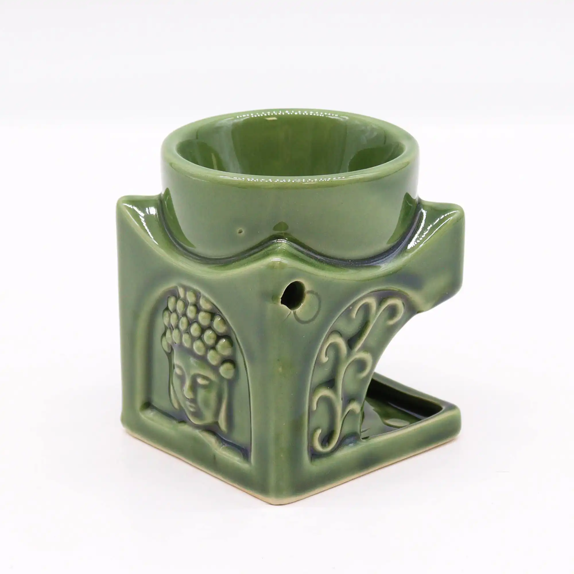 Square Buddha Burner – Dark Jade | www.artisangoods.co.uk 3 Square Buddha Burner – Dark Jade | www.artisangoods.co.uk 2