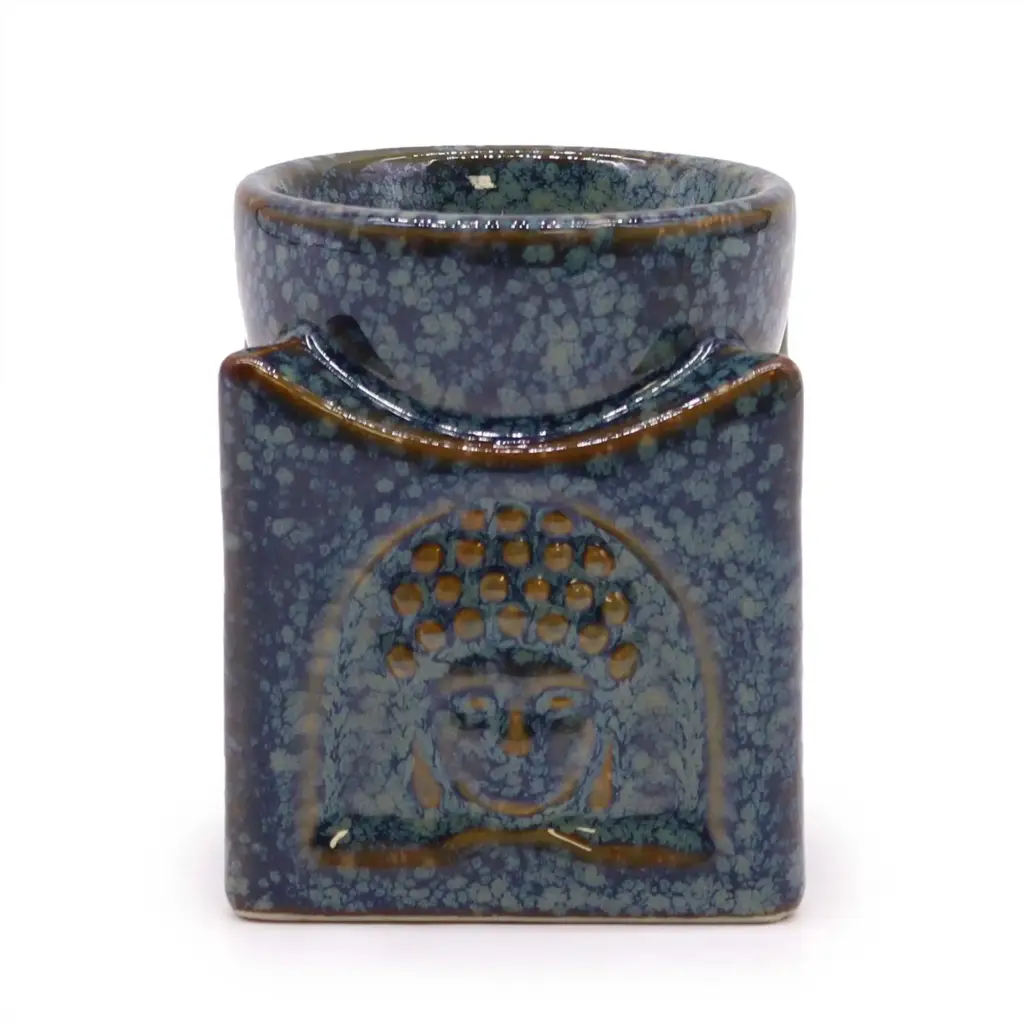 Square Buddha Burner – Dusty Blue | www.artisangoods.co.uk