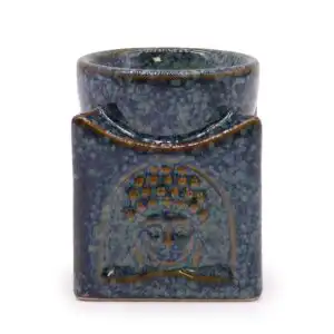 Square Buddha Burner – Dusty Blue | www.artisangoods.co.uk 1