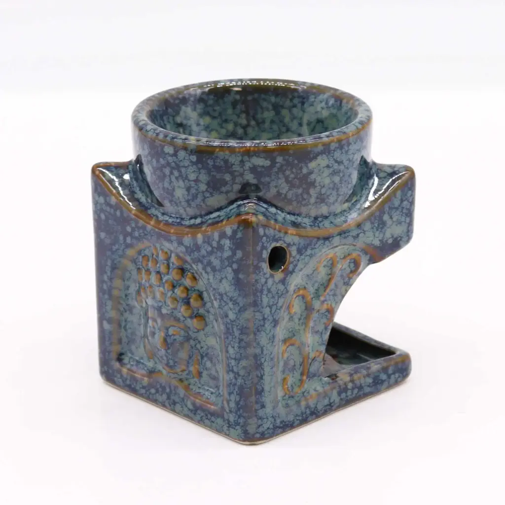 Square Buddha Burner – Dusty Blue | www.artisangoods.co.uk 2 Square Buddha Burner – Dusty Blue | www.artisangoods.co.uk 2