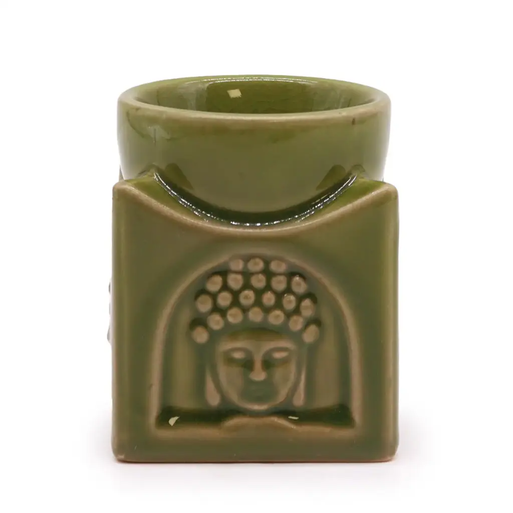 Square Buddha Burner – Light Jade | www.artisangoods.co.uk