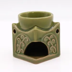Square Buddha Burner – Light Jade | www.artisangoods.co.uk 3
