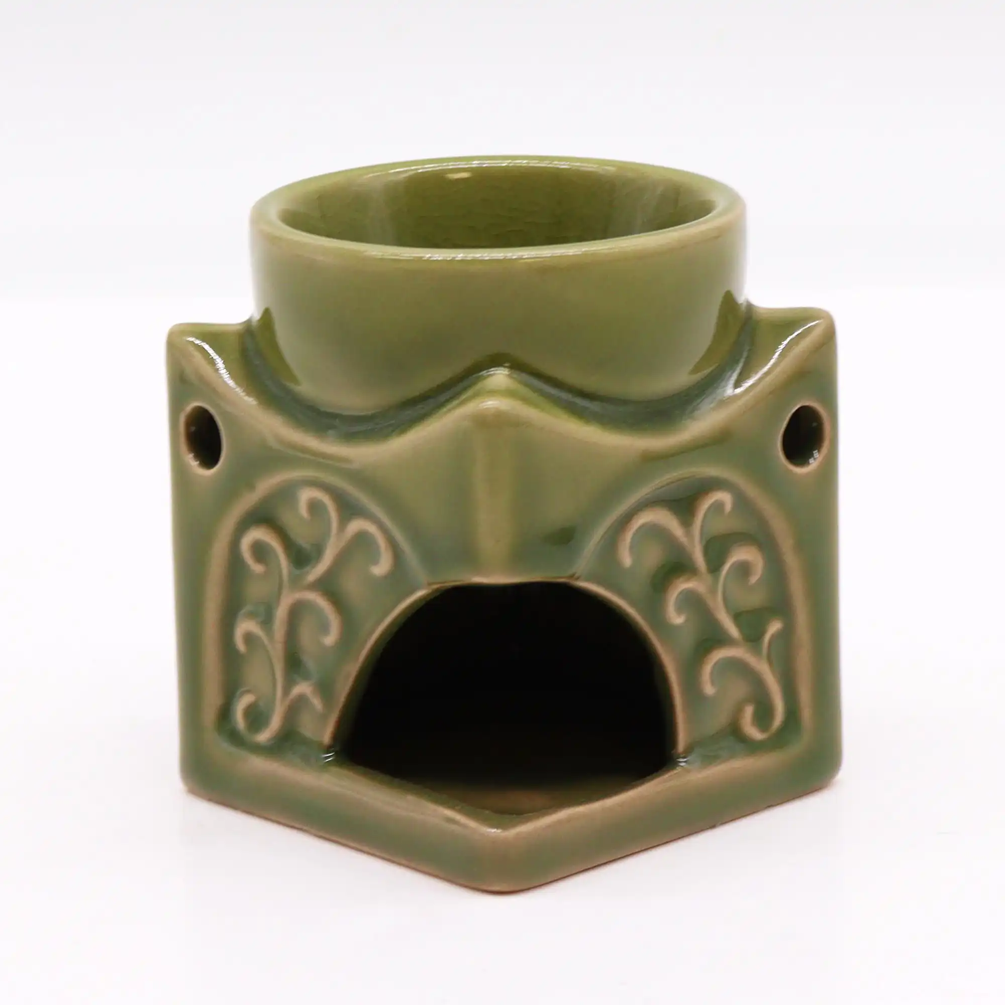 Square Buddha Burner – Light Jade | www.artisangoods.co.uk 4 Square Buddha Burner – Light Jade | www.artisangoods.co.uk 3