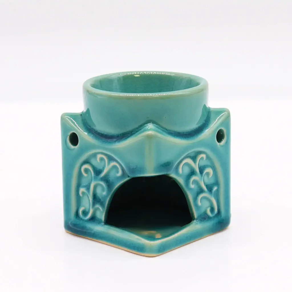 Square Buddha Burner – Soft Turquoise | www.artisangoods.co.uk 3 Square Buddha Burner – Soft Turquoise | www.artisangoods.co.uk 3